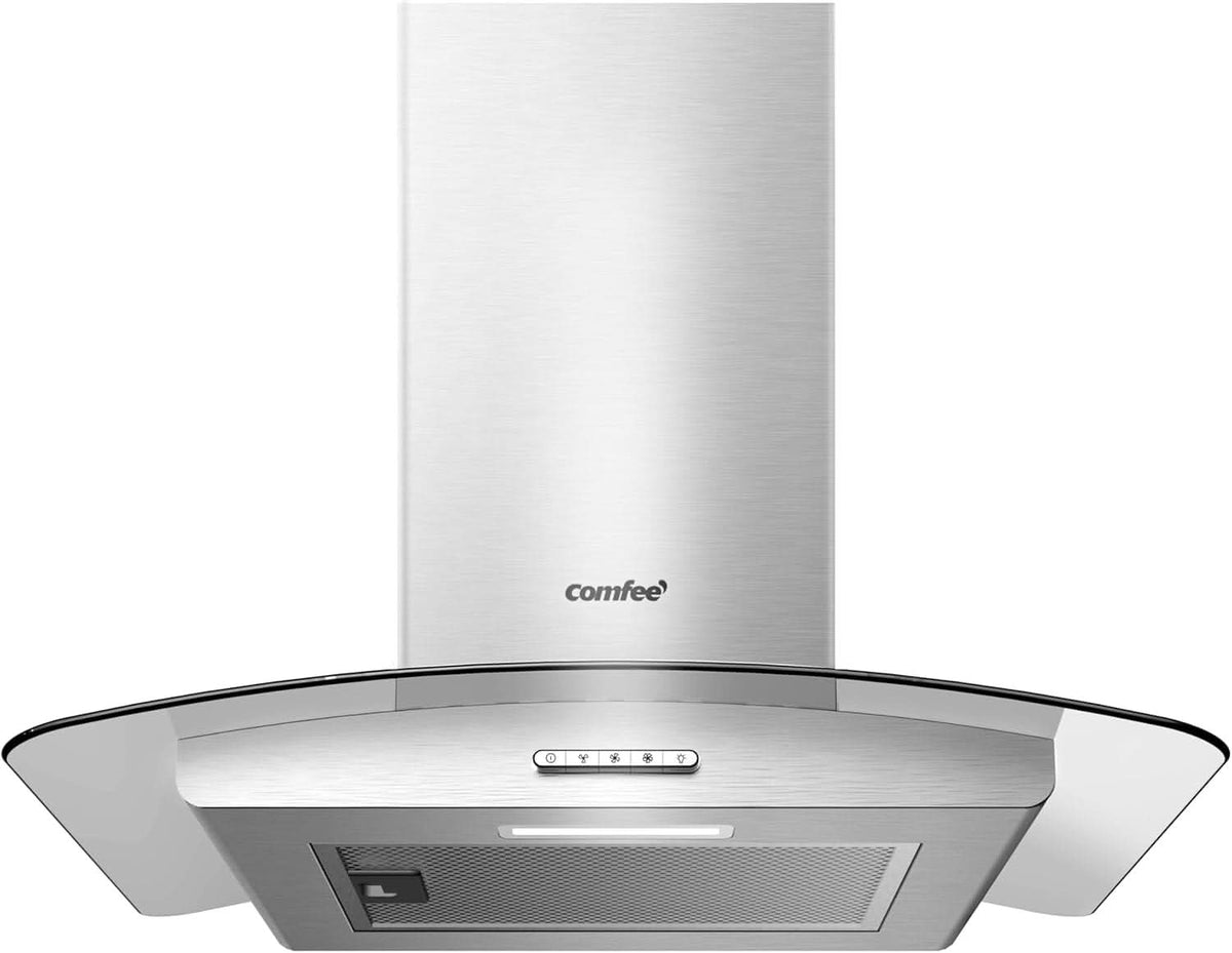60cm Chimney Cooker Range Hood Kitchen Extractor with 3-Speed Modes