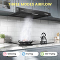 60cm Under Cabinet Wall-Mount Cooker Range Hood with 3-Speed Modes