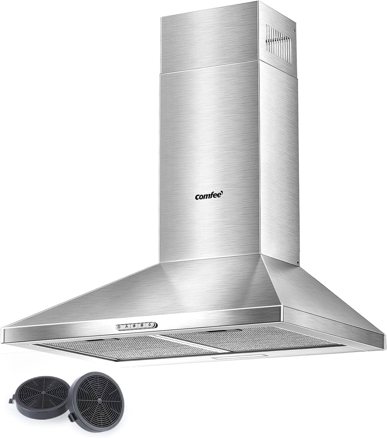 Class A+ 60cm Chimney Cooker Range Hood Kitchen Extractor with 3-Speed Modes