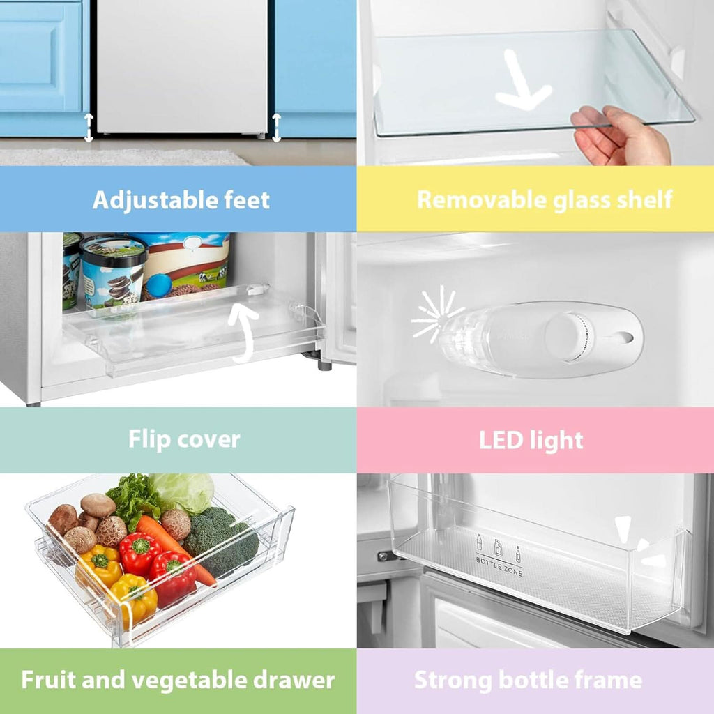 174L Freestanding Low Frost Fridge Freezer