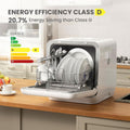 5L Countertop Dishwasher with 6 Wash Programs