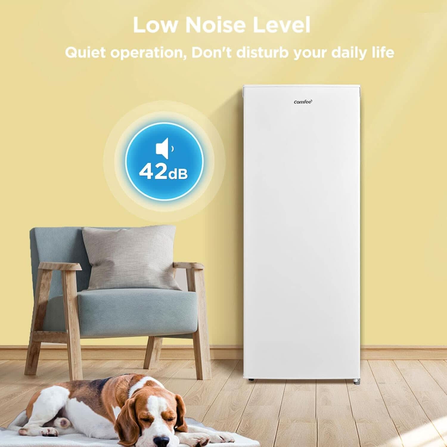COMFEE' RCU160WH2UK(E) 160 Litre Freestanding Upright Freezer