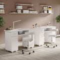 Wheeled Manicure Table with Electric Dust Extractor