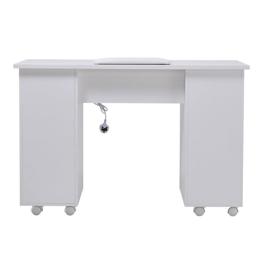 Wheeled Manicure Table with Electric Dust Extractor