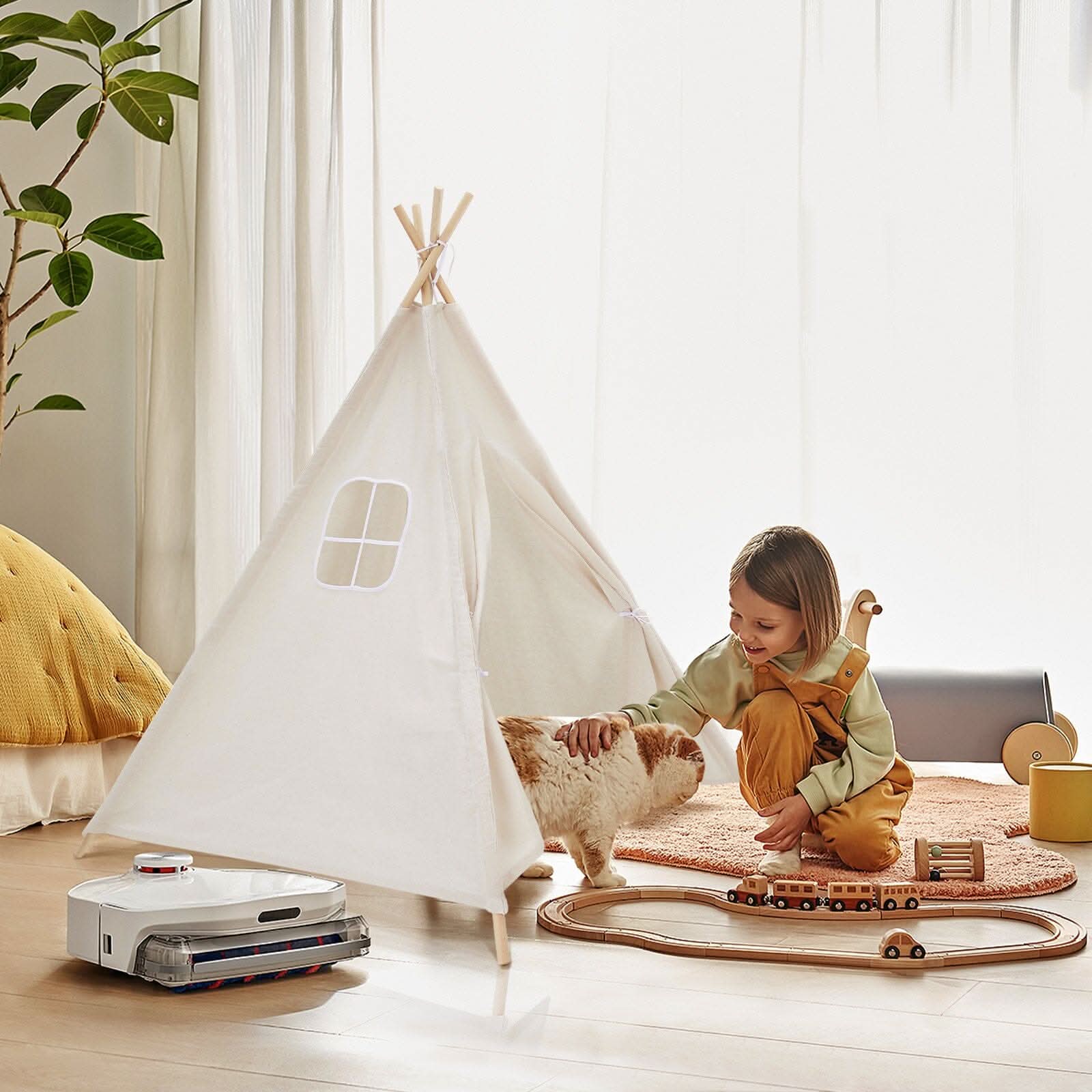 Children Indian Tent Teepee Kids Indoor Play House