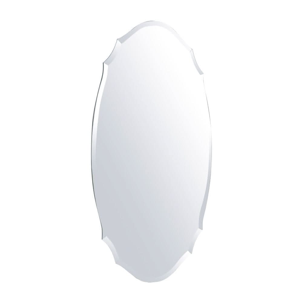60cm H Ellipse Wall Mounted Mirror with Beveled Edge