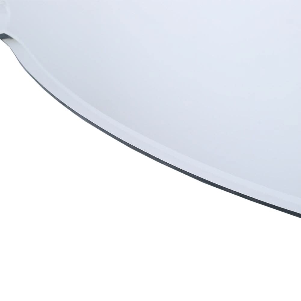 60cm H Ellipse Wall Mounted Mirror with Beveled Edge