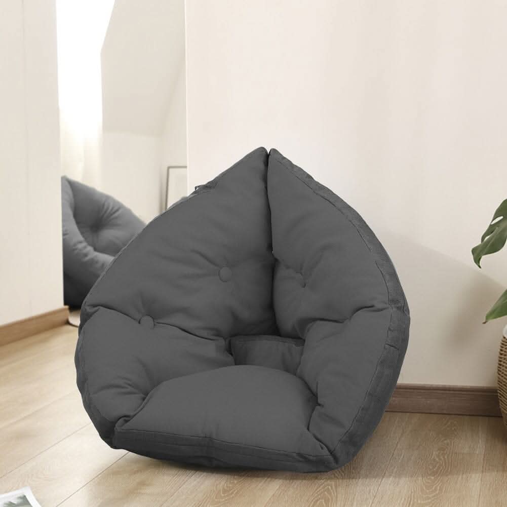 Hanging Chair Cushion – Full Grey Linen Cotton Seat Pad