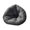 Hanging Chair Cushion – Full Grey Linen Cotton Seat Pad