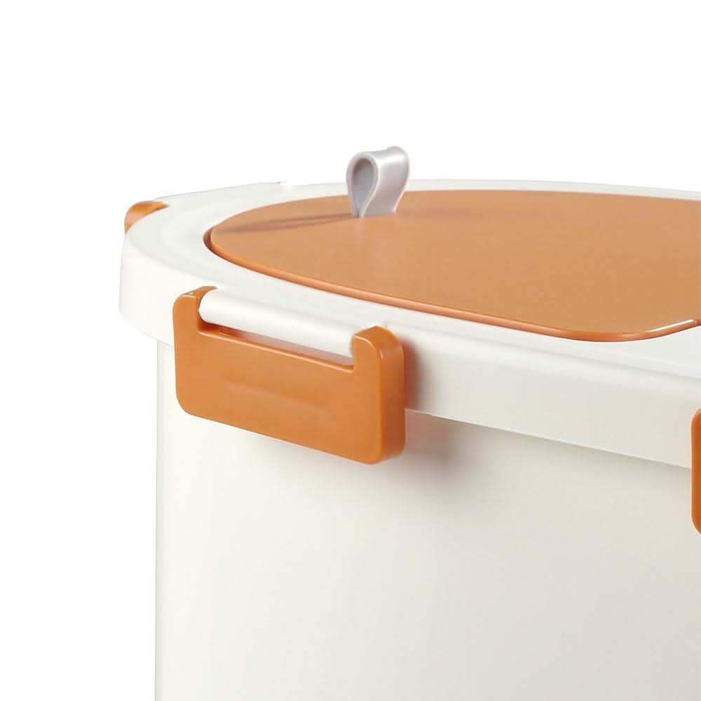 Airtight Flat-Top Pet Food Storage Bin for Dogs and Cats - 4-6kg Capacity