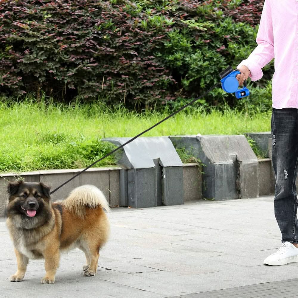 PetVoyage 5M Retractable Leash with LED and Waste Dispenser