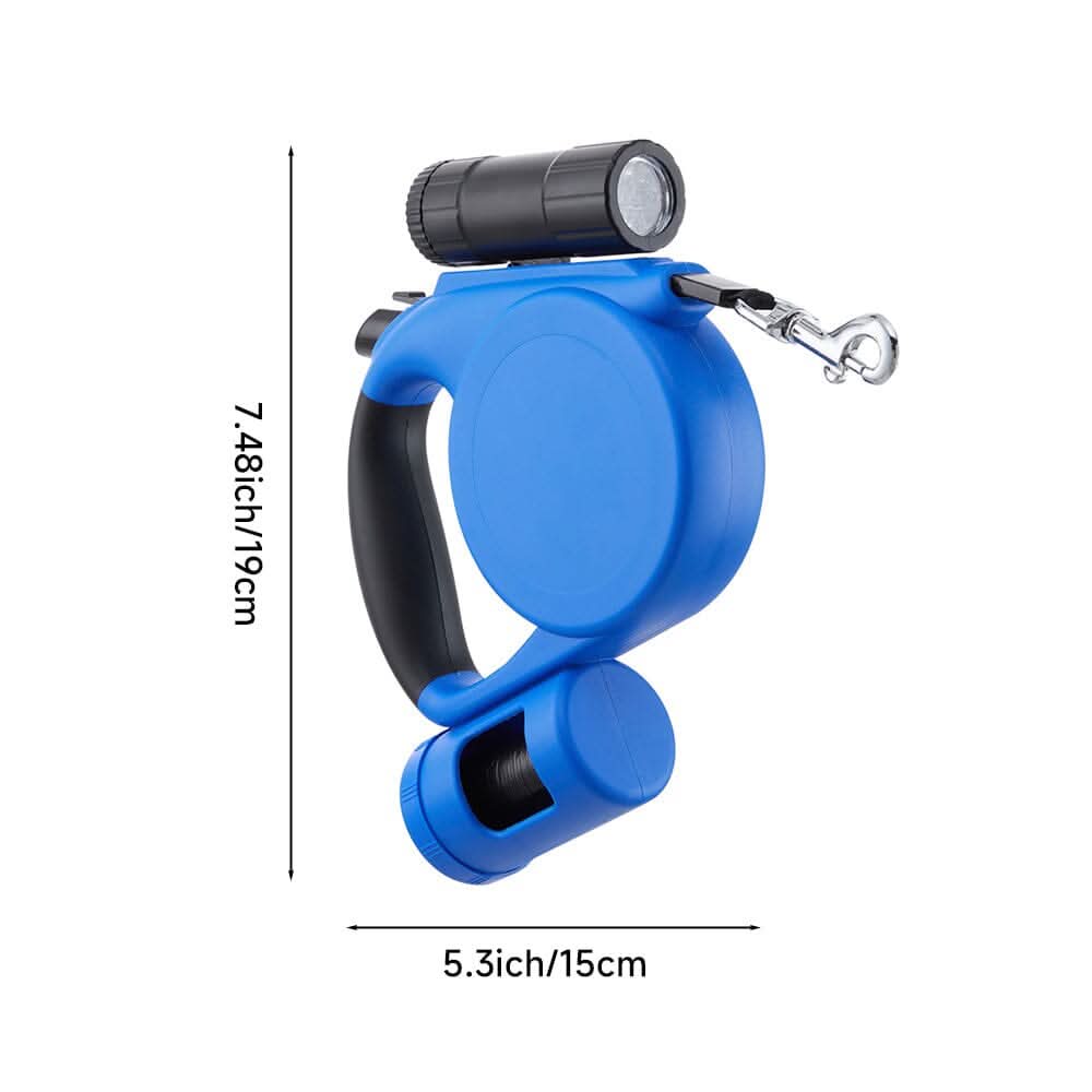 PetVoyage 5M Retractable Leash with LED and Waste Dispenser