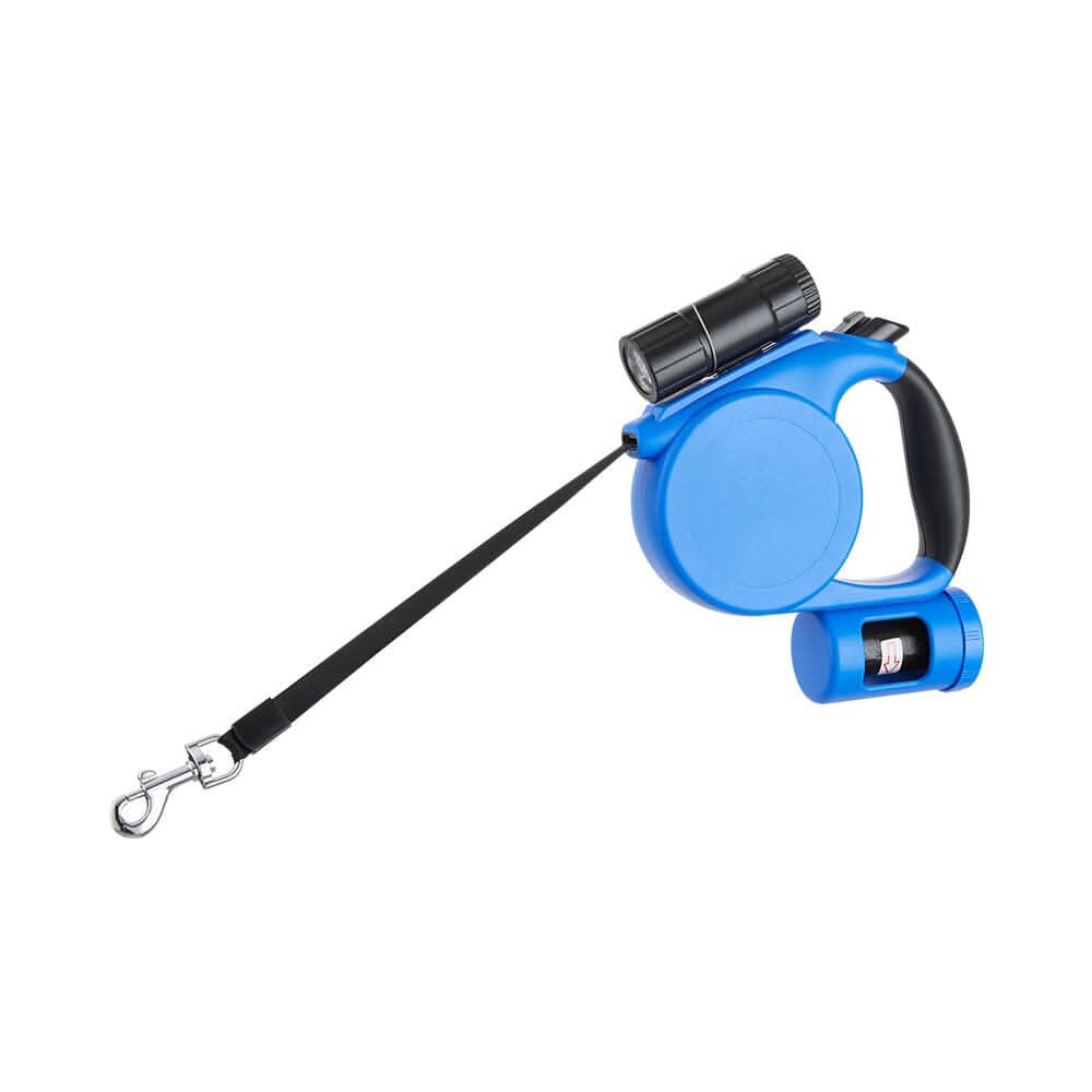 PetVoyage 5M Retractable Leash with LED and Waste Dispenser
