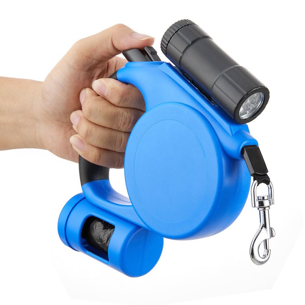PetVoyage 5M Retractable Leash with LED and Waste Dispenser