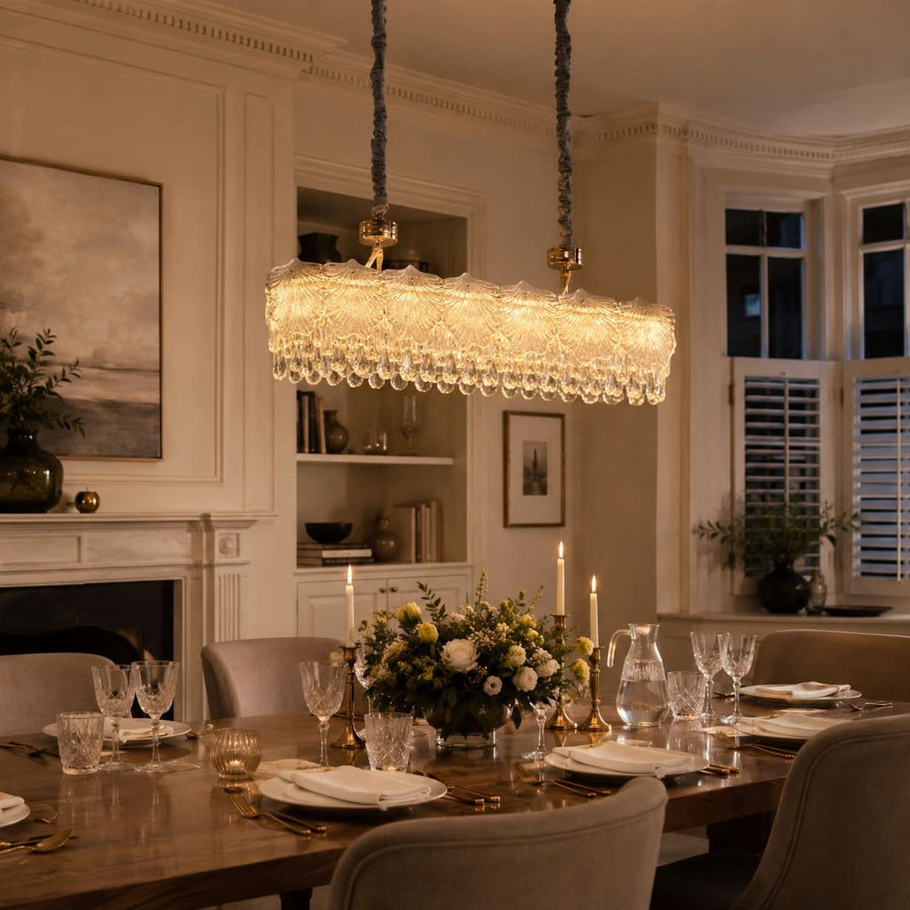 Lightsin Opulent Gold Chandelier Ceiling Light with Crystal Accents