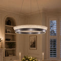 Lightsin Elegant Crystal Ring Chandelier Premium Pendant Light