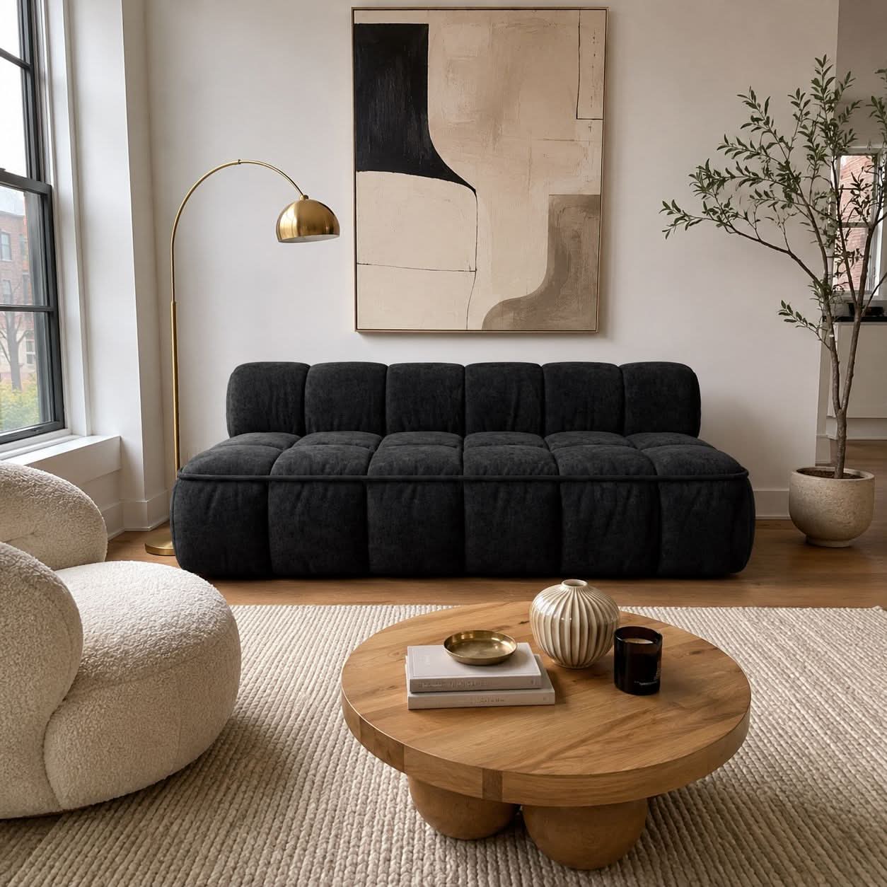 Convertible Sofa Bed with Sleeping Bag Style and Removable Cover