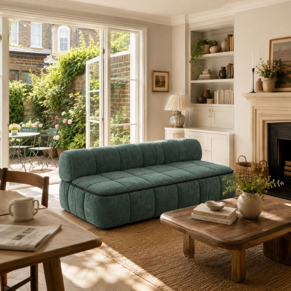 Convertible Sofa Bed with Sleeping Bag Style and Removable Cover