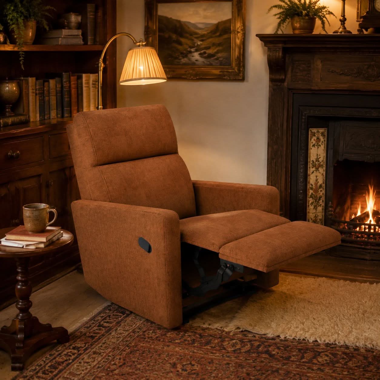 Multi-Angle Recliner Armchair with USB Charging