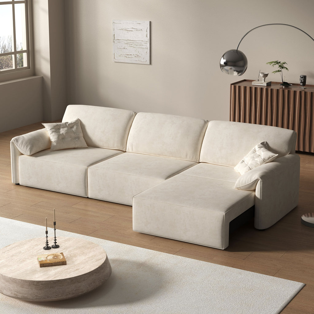 Cottonfy Convenient Remote Control Modular Chaise Sofa Bed