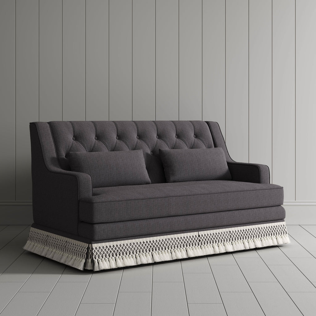 Cottonfy Fringe Skirt Sofa Velvet Linen Comfort Relaxed Living