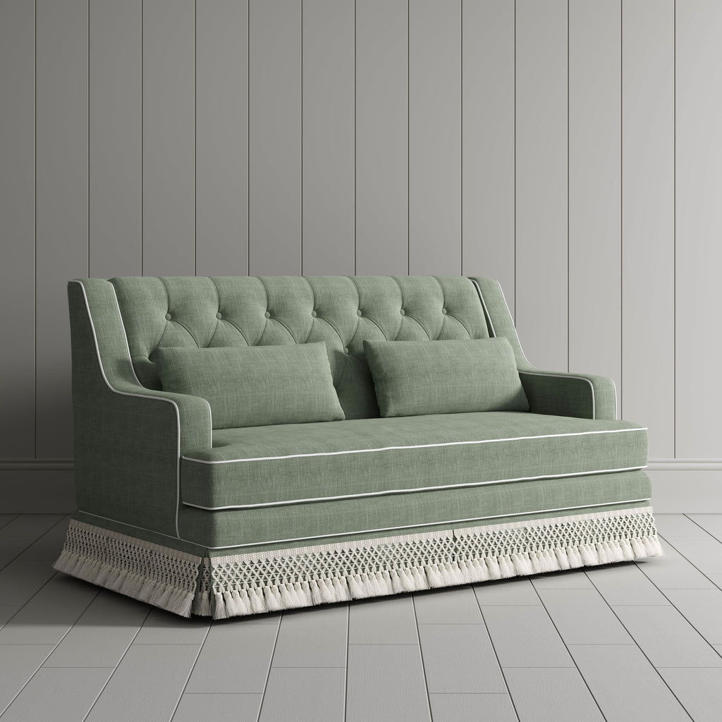 Cottonfy Fringe Skirt Sofa Velvet Linen Comfort Relaxed Living
