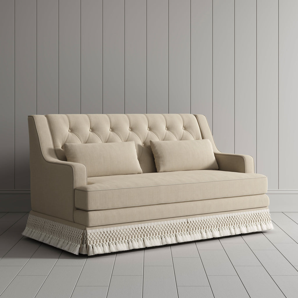 Cottonfy Fringe Skirt Sofa Velvet Linen Comfort Relaxed Living