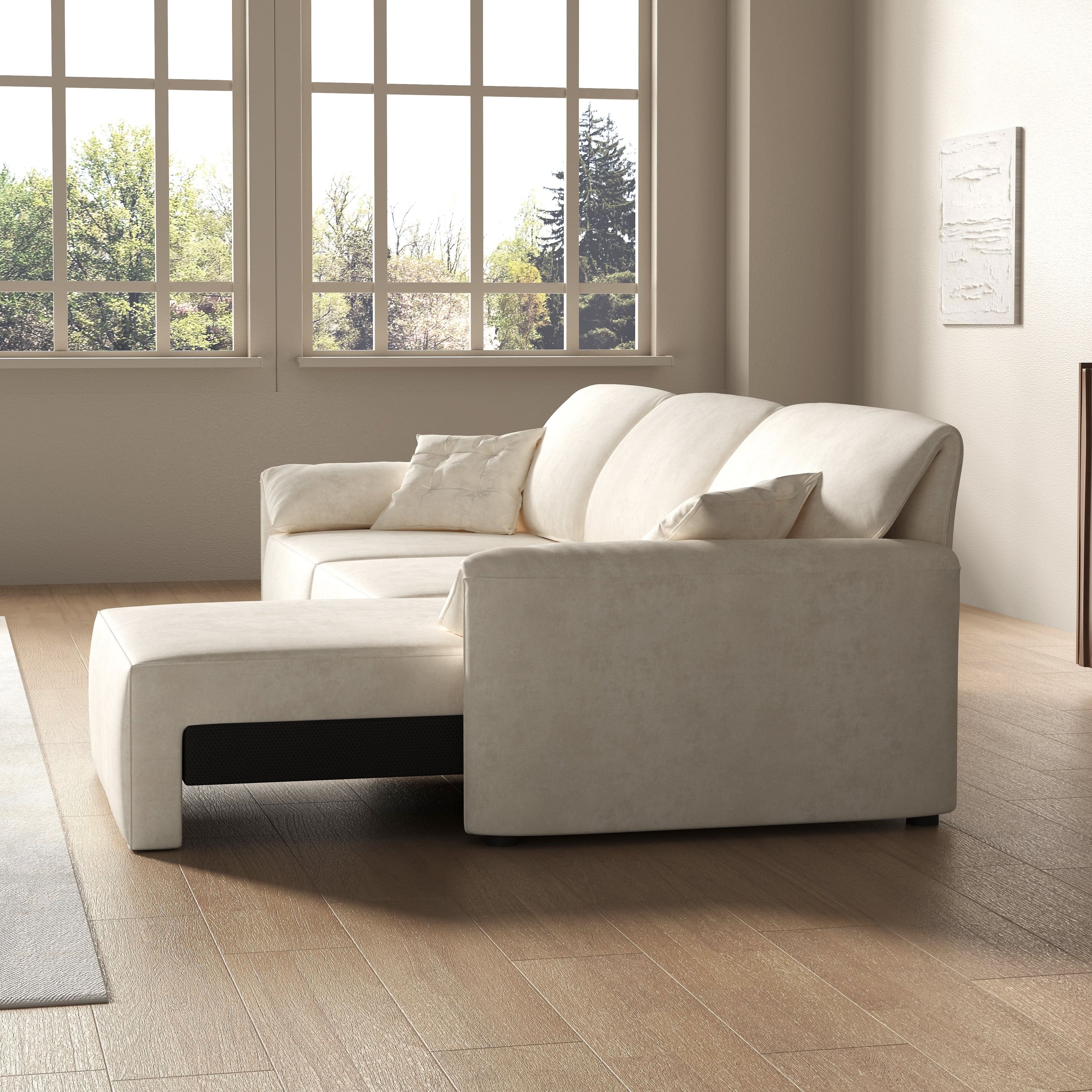 Cottonfy Convenient Remote Control Modular Chaise Sofa Bed