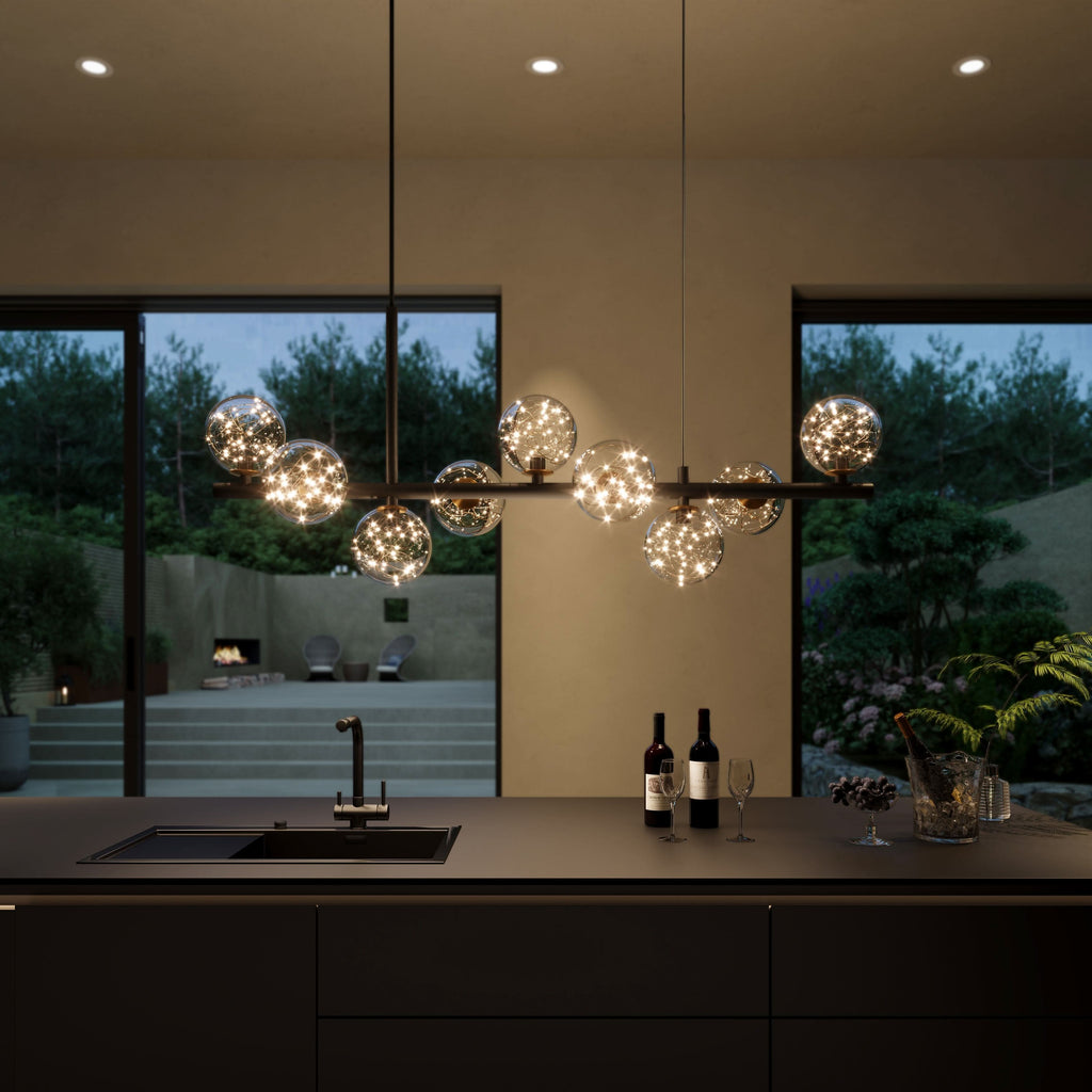 Lightsin Cumulus - Modern Metal Chandelier with LED Starry Sky Effect