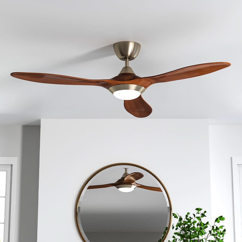 52 inch Reversible Ceiling Fan W/Light Remote Control 3/5 Blades 5 Speed Timer