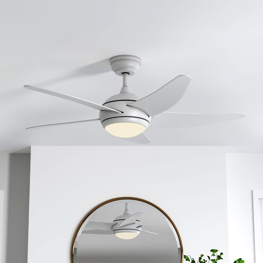 52 inch Reversible Ceiling Fan W/Light Remote Control 3/5 Blades 5 Speed Timer