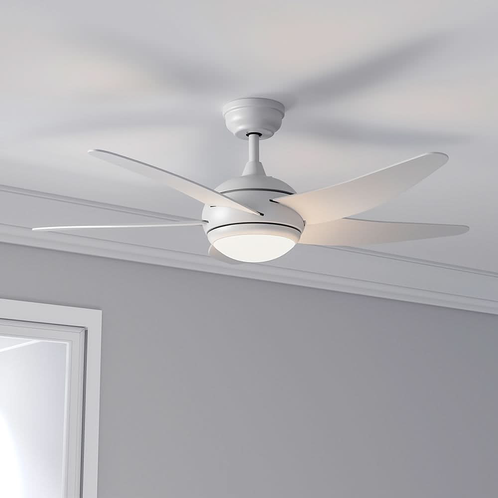 52 inch Reversible Ceiling Fan W/Light Remote Control 3/5 Blades 5 Speed Timer