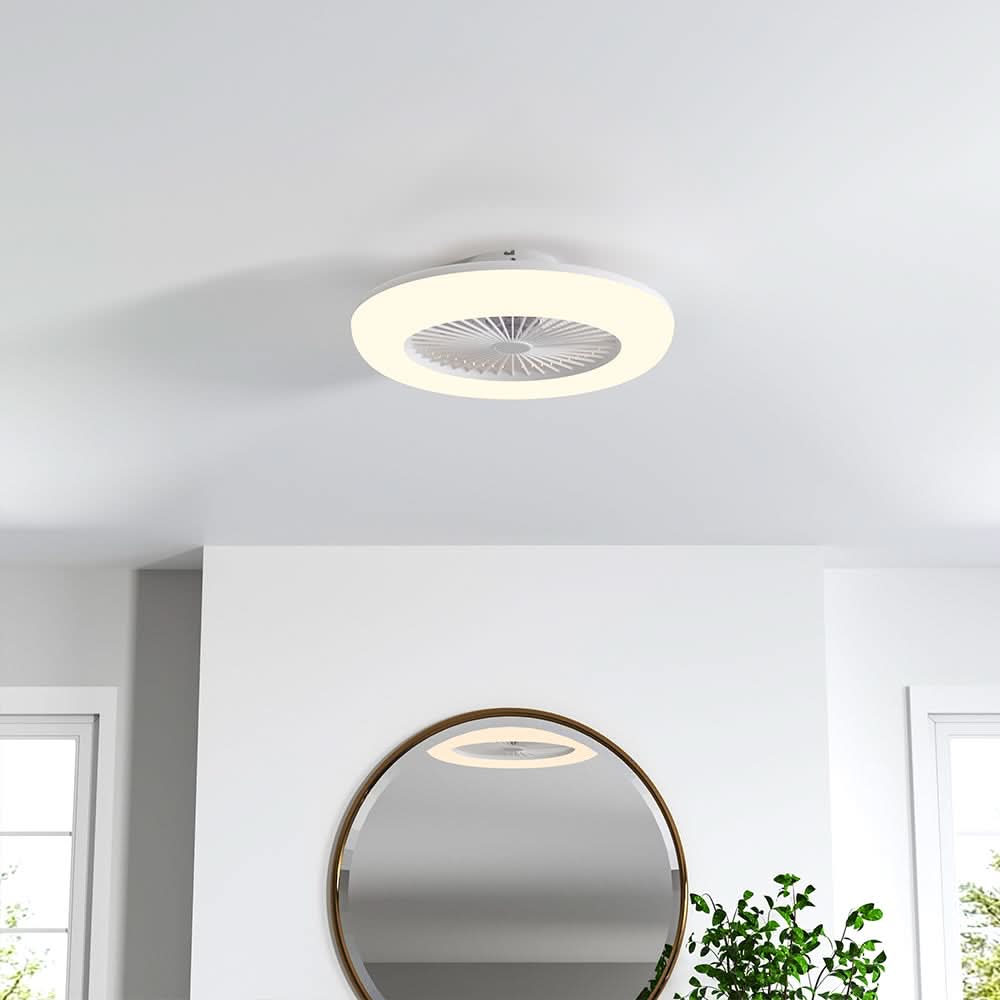 Dia 55cmCeiling Fan with 3 Colour LED Light and Remote Control
