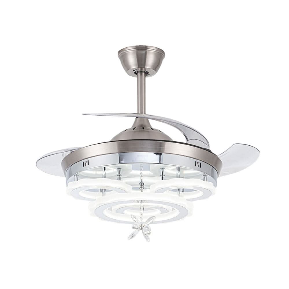 3 Light Changing Acrylic Ceiling Fan 60W for Bedroom Living Room
