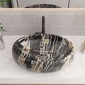 48cm W Ceramics Bathroom Sink Oval Vessel Sink with Drain Stopper