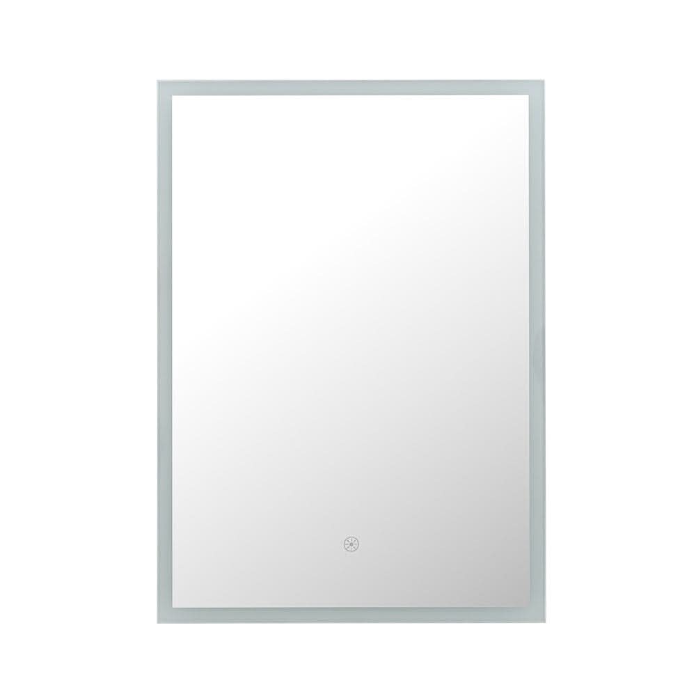 70cm Height Modern Rectangular LED Bathroom Mirror with Wall Mount Cabinet