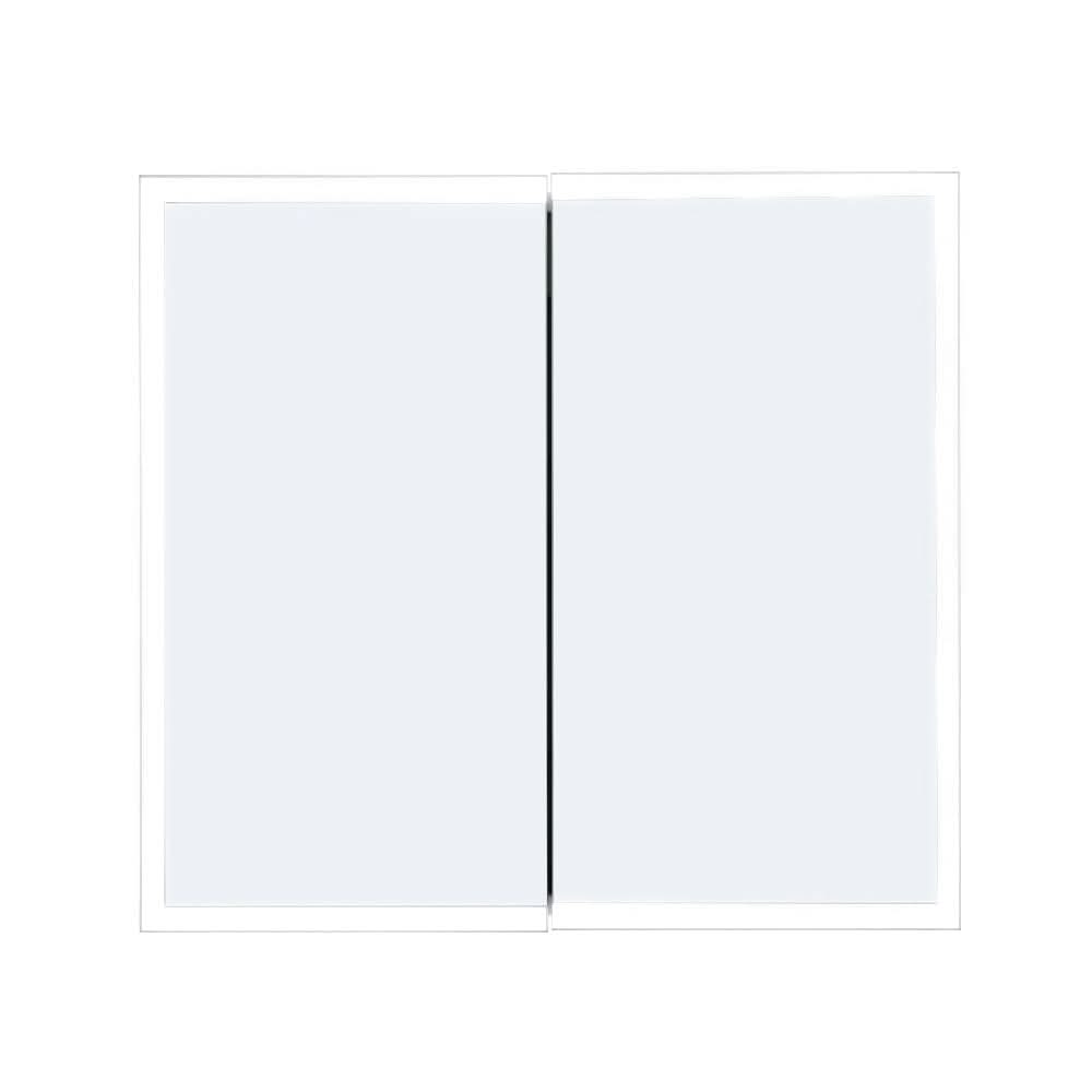 LED Double Door Mirror Cabinet Bathroom 650x600 mm