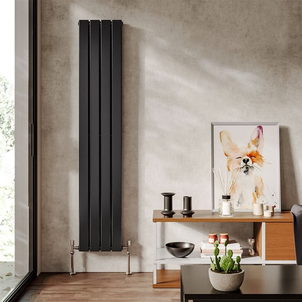 160cm H Smoke Grey Vertical Radiator with Double Panel