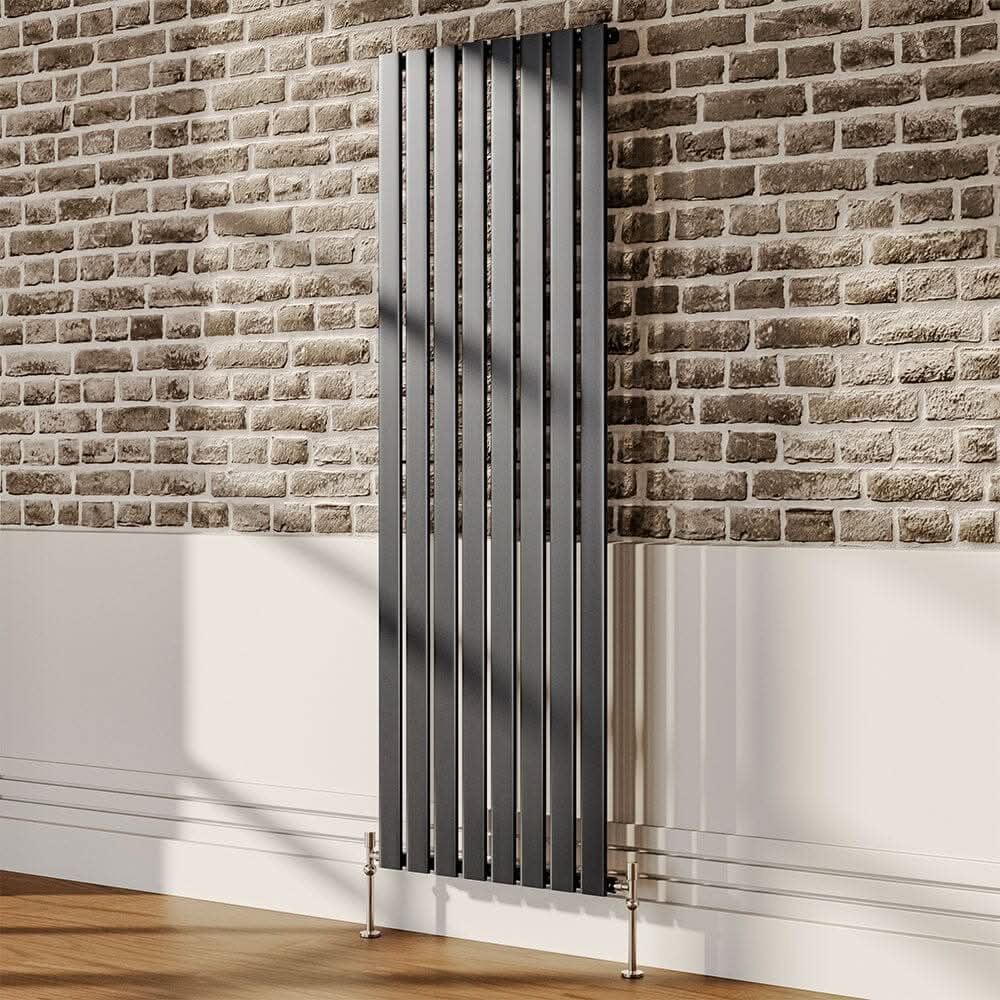 6ft Vertical Single Panel Radiator Anthracite Space Heater