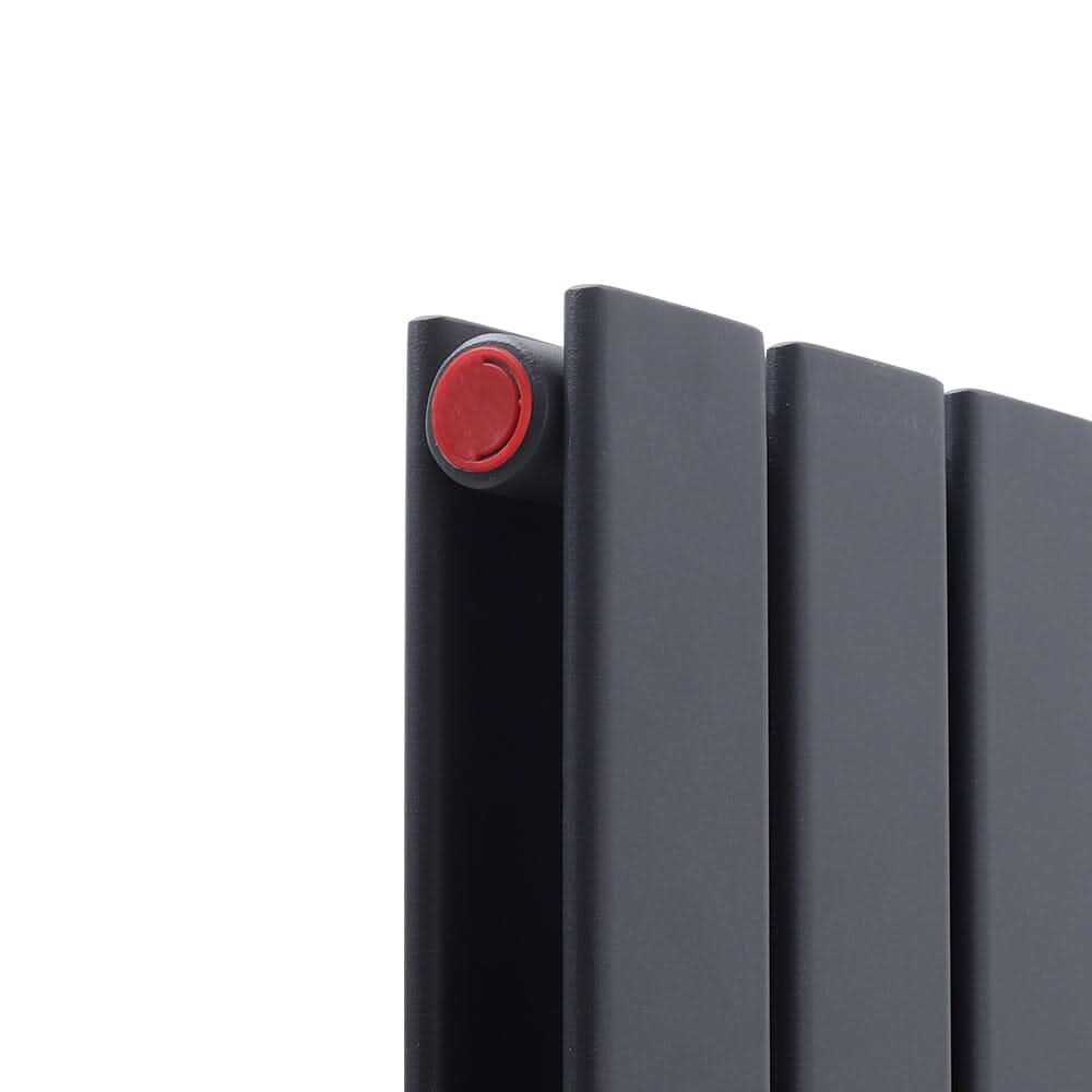 1800mm H Matt Anthracite Double Flat Panel Vertical Radiator