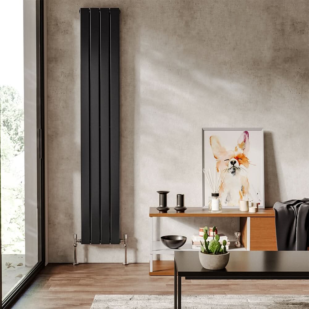 1800mm H Matt Anthracite Double Flat Panel Vertical Radiator