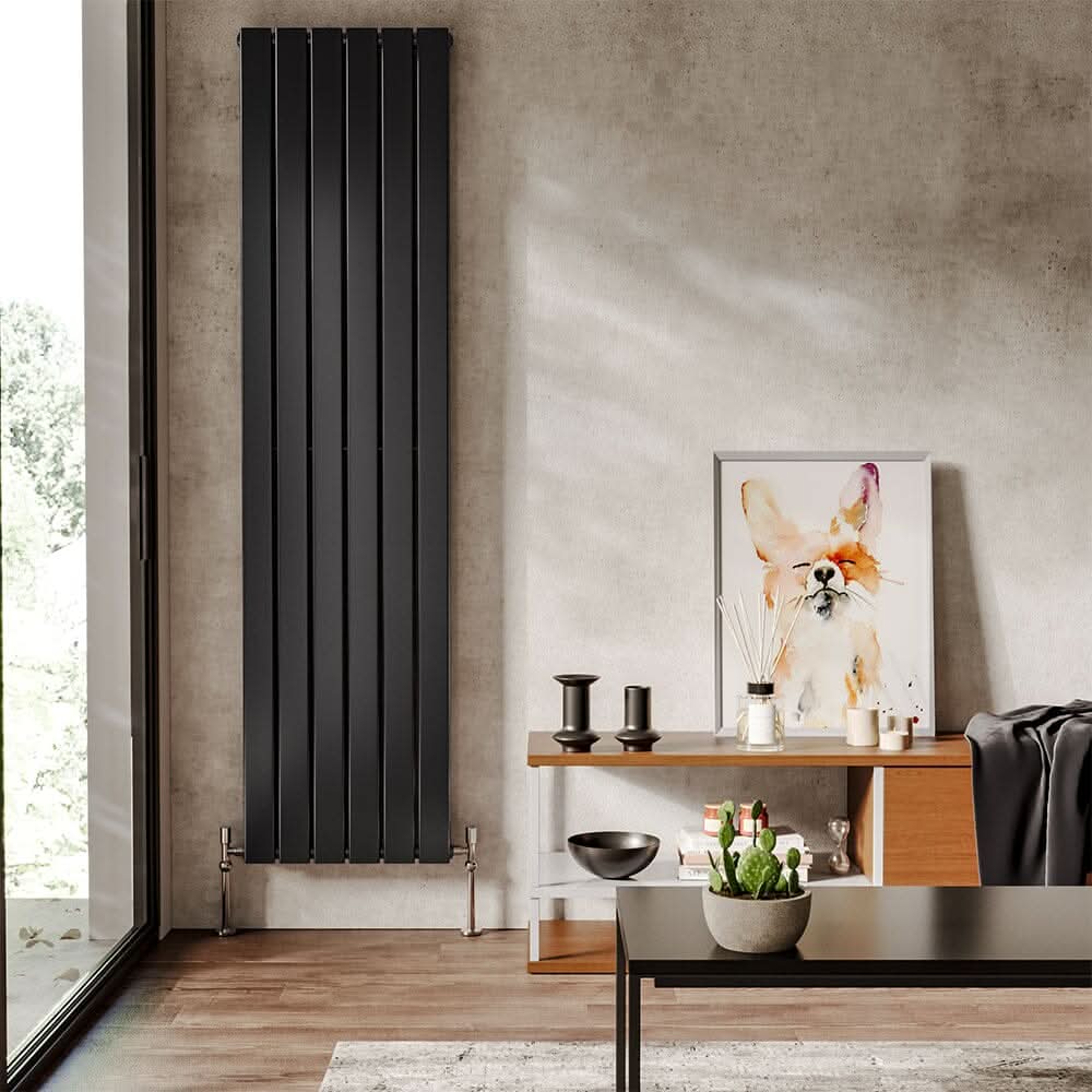 1800mm H Matt Anthracite Double Flat Panel Vertical Radiator