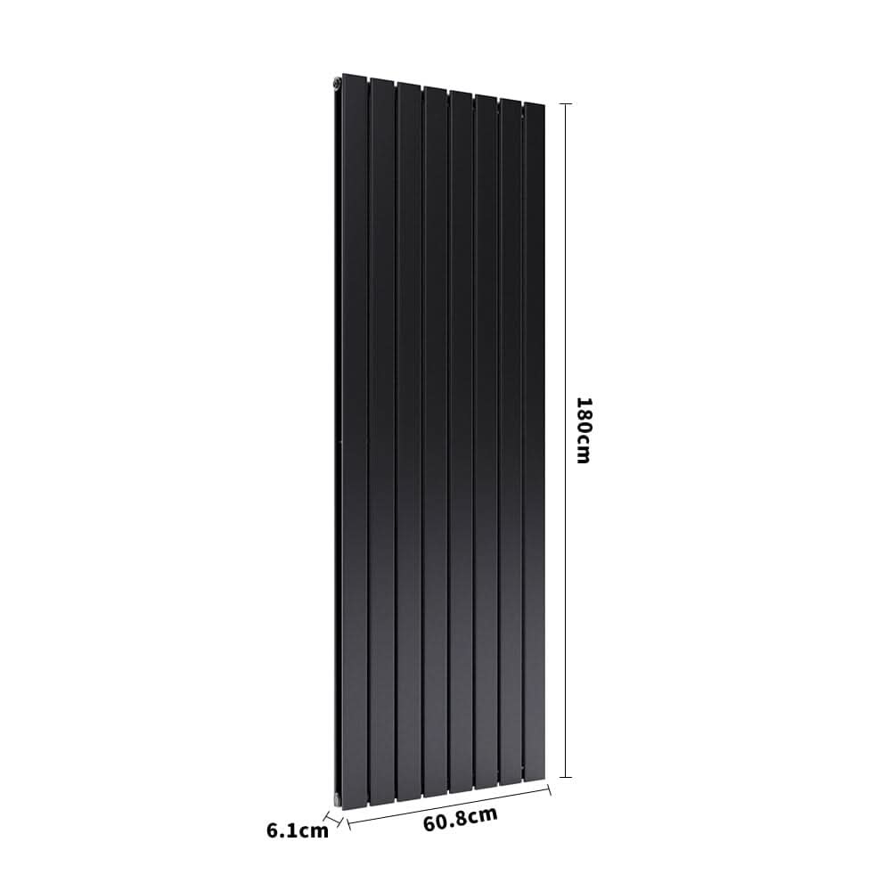 1800mm H Matt Anthracite Double Flat Panel Vertical Radiator