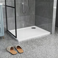 2ft/3ft White Acrylic Shower Tray with Drain