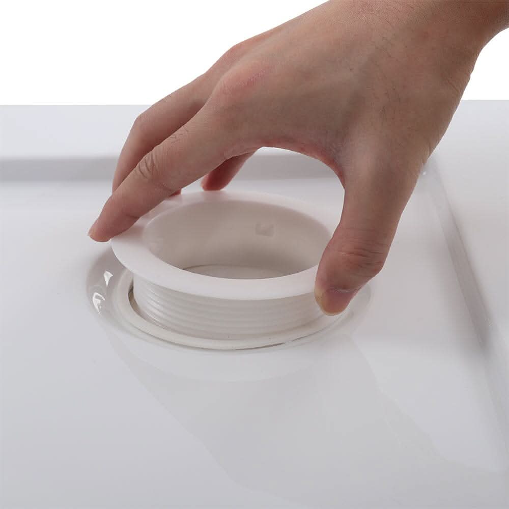 2ft/3ft White Acrylic Shower Tray with Drain
