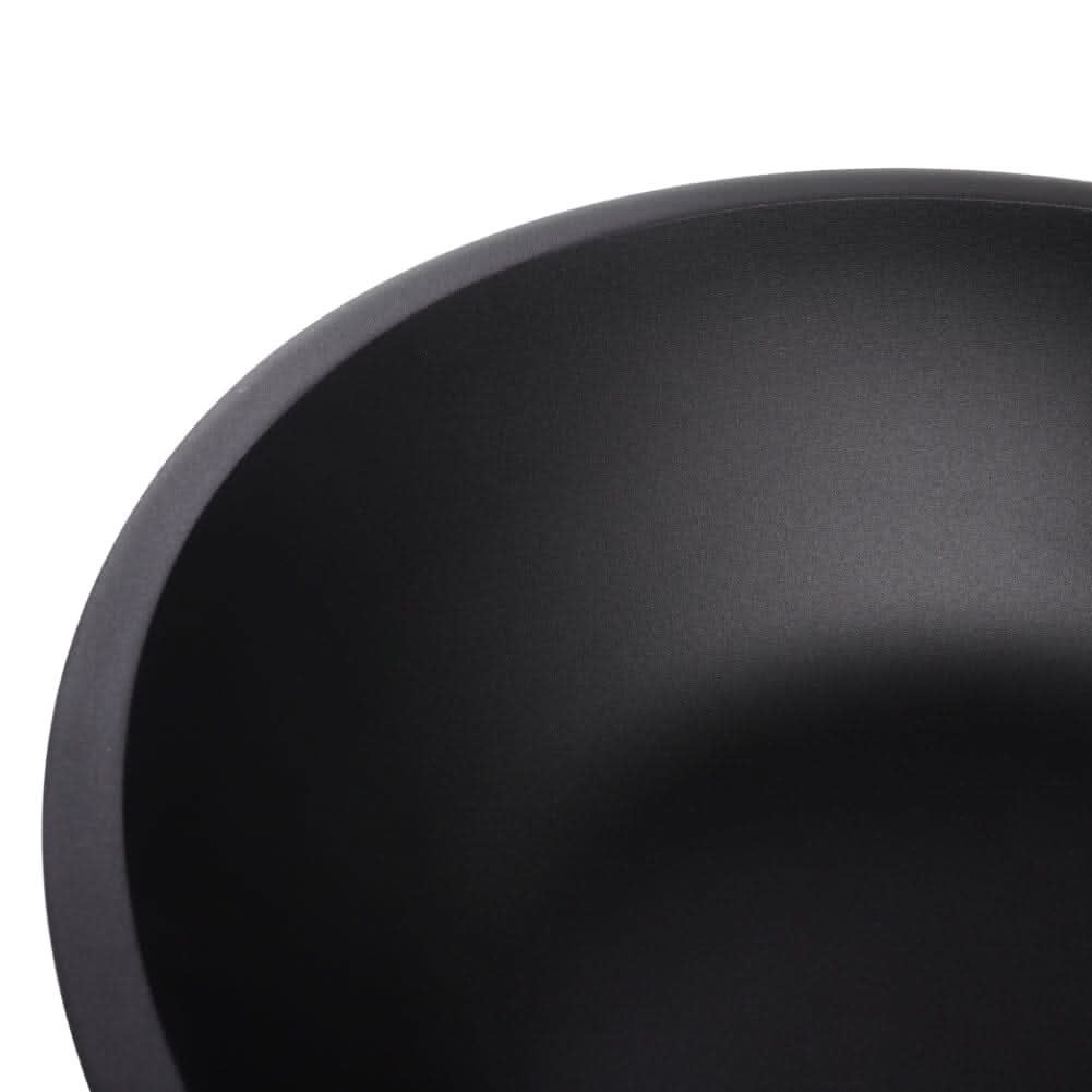Oval Black Ceramic Vessel Bathroom Sink Drain Set