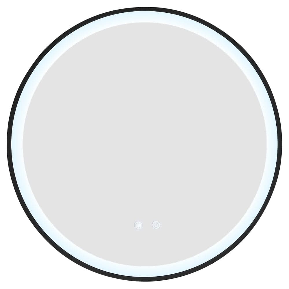 Round Metal Framed LED Wall Mirror