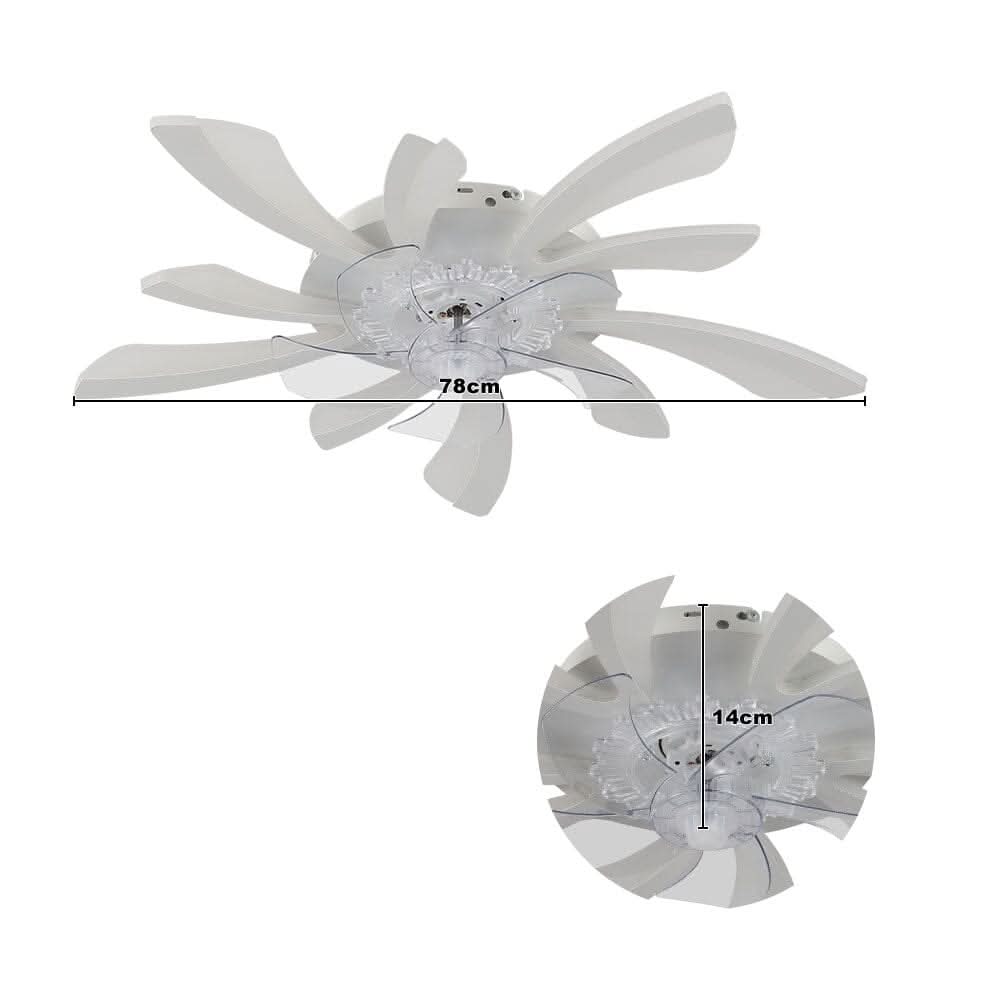 78cm Dia. Acrylic Creative Ceiling Fan with LED Lights