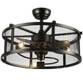 Metal Industrial Ceiling Fan Light