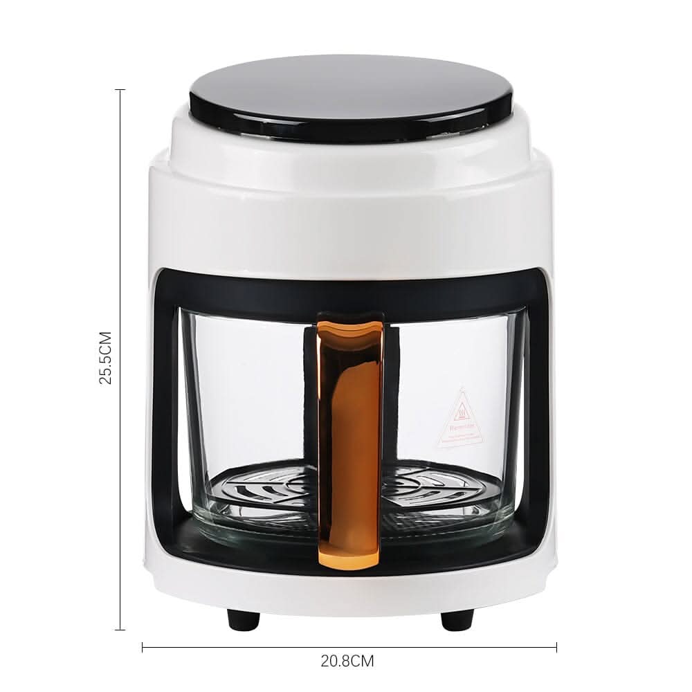 Small 2.2L White/Black Visible Basket Air Fryer